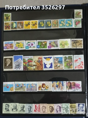 Колекция пощенски марки от Австралия и Нова Зеландия