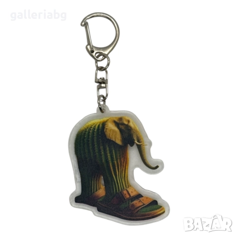 🐘🌵 Ключодържател Elephant Cactus (Слон-кактус със сандали) Brainrot