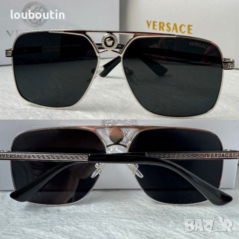 Versace 2024 мъжки слънчеви очила правоъгълни  , снимка 1 - Слънчеви и диоптрични очила - 46011482