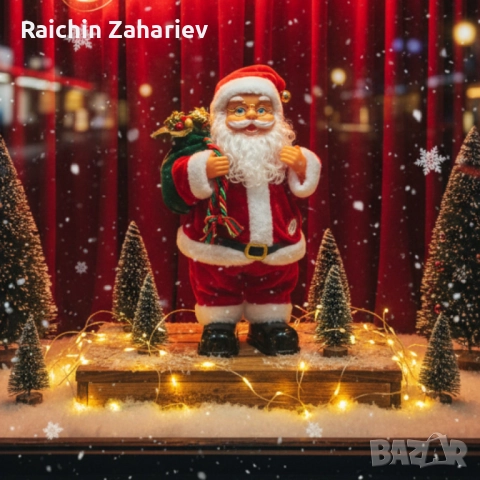 Танцуващ Дядо Коледа с музика и светлини – коледно настроение за секунди, снимка 5 - Декорация за дома - 52384903
