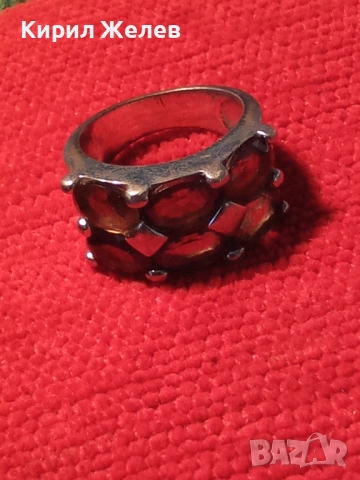 Сребърен пръстен дизайн тип Банда с Опушен кварц ювелирна изработка 51832, снимка 15 - Пръстени - 52961333