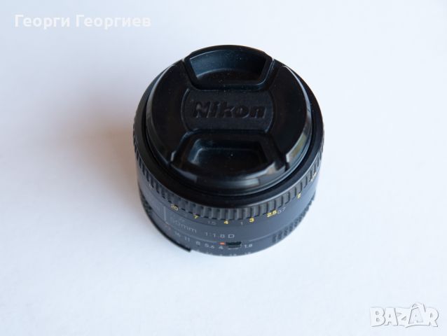 Продавам Nikon AF Nikkor 50mm f/1.8 D, снимка 4 - Обективи и филтри - 46432018