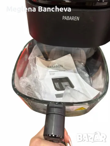 PABAREN 4.5L 1500W  Дигитален екран модел от 2025 360 градуса видимост на храната, снимка 5 - Мултикукъри - 49779092