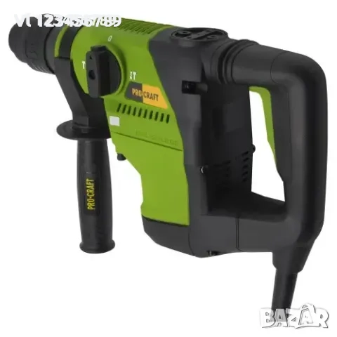 Pro Craft Електрически перфоратор със скорост 1100 об./мин, 8J,5300 удара/мин, снимка 4 - Бормашини - 52122203
