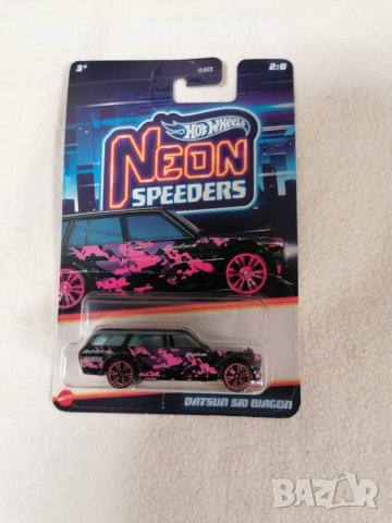 Hot Wheels Datsun S10 Wagon Neon Speeders, снимка 2 - Колекции - 49419797