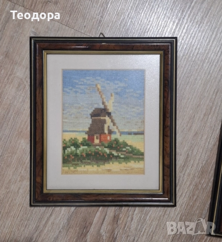 Мелницата и Зима в гората, снимка 2 - Гоблени - 52789764