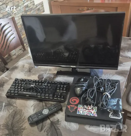 PlayStation 4, 1TB + телевизор 24" и аксесоари, снимка 2 - Игри за PlayStation - 47539664