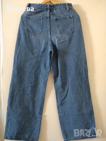  Светлосини дънки от Shein  36 номер, снимка 2 - Дънки - 52207596