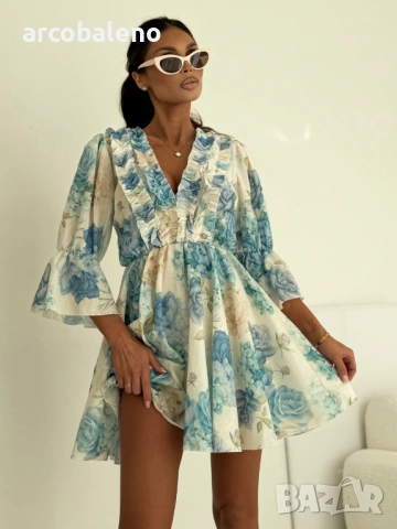 Елегантна дамска рокля, 3цвята , снимка 5 - Рокли - 53939581