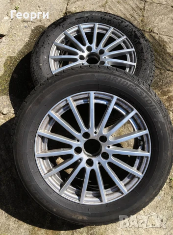 Джанти 16ки за Мерцедес + гуми BRIDGESTONE TURANZA