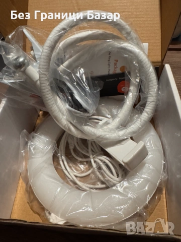 Нова Професионална LED ринг лампа LS-160 с гъвкава стойка и държач за телефон – 12W, 3 режима , снимка 2 - Чанти, стативи, аксесоари - 53363952