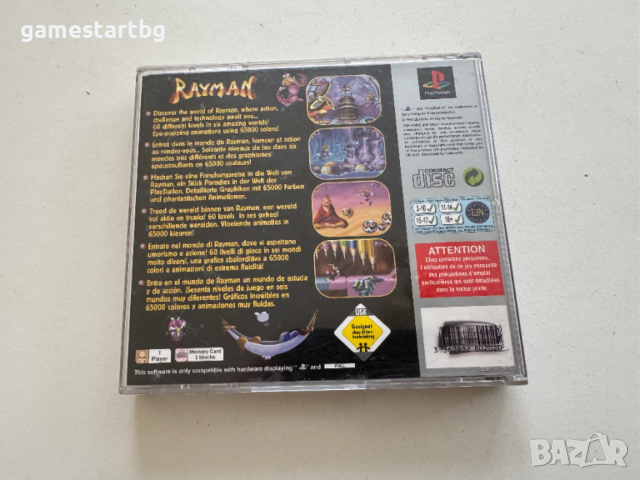 Rayman за PS1, снимка 3 - Игри за PlayStation - 53527327