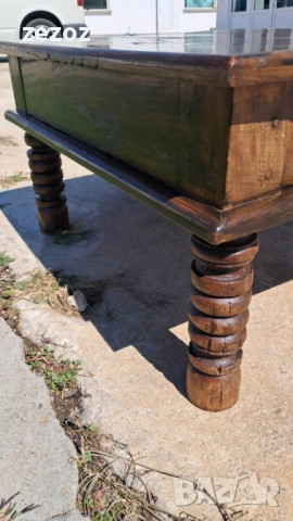 Маса холна масив махагон №47, снимка 5 - Маси - 51650317