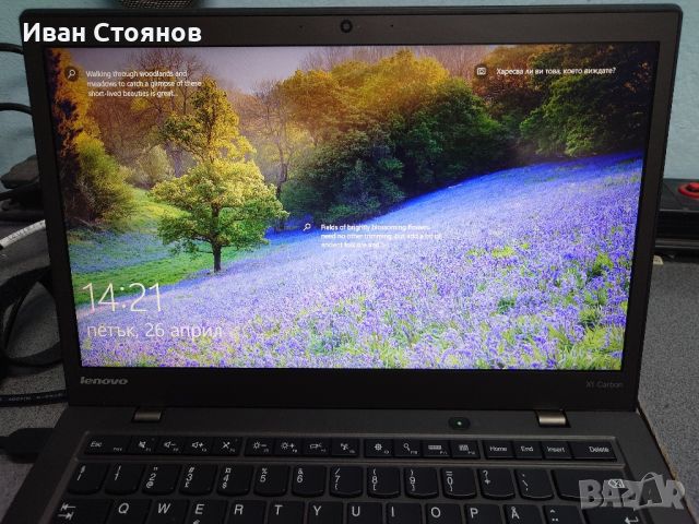 Lenovo X1 Carbon , снимка 6 - Лаптопи за работа - 46454591