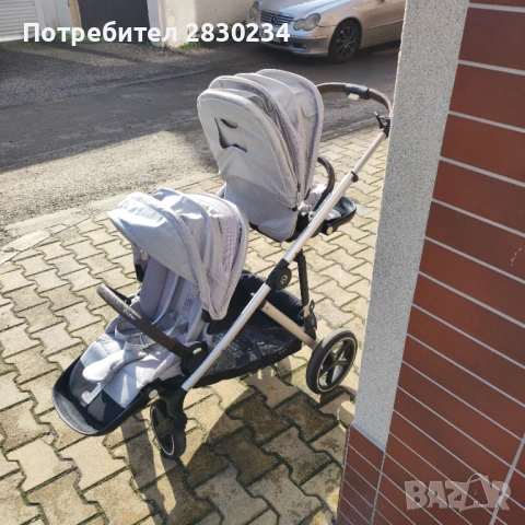 Cybex gazelle S - количка за близнаци, снимка 3 - Детски колички - 53487371