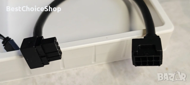 AsiaHorse 8-пинов PSU кабел удължител 18AWG за GPU ARGB SYNC, снимка 5 - Кабели и адаптери - 53852467