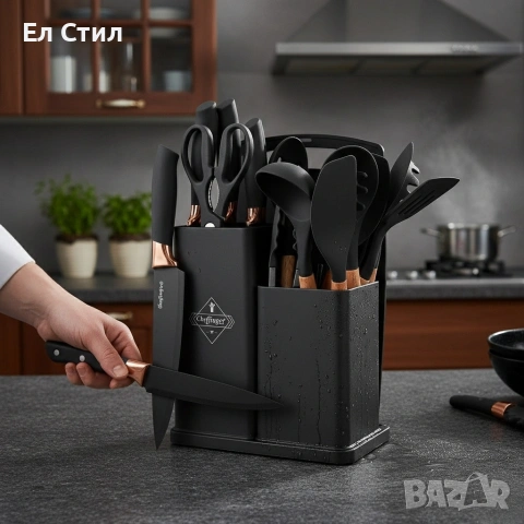 Кухненски комплект от 19 части, снимка 4 - Прибори за хранене, готвене и сервиране - 53567673