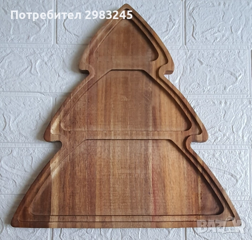 Дървена елха за декорация 