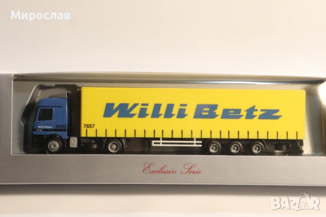 HERPA H0 1/87 MERCEDES ACTROS WILLI BETZ КАМИОН МОДЕЛ