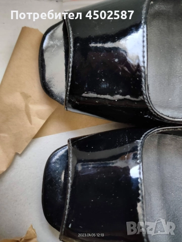 Черни лачени обувки, снимка 3 - Дамски елегантни обувки - 52988907