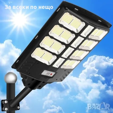 Соларна LED лампа 20,25,30 секции 1000,1400,1800W LYLU със стойка, снимка 2 - Лед осветление - 49248883