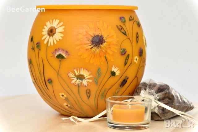 Фенери от пчелен восък, снимка 3 - Декорация за дома - 44648038