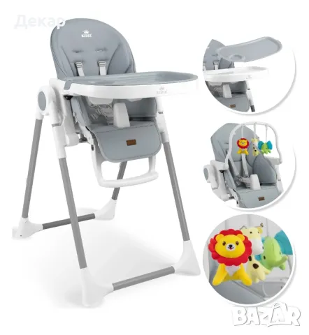 Детско столче за хранене 3в1, 7 регулируеми височини , 0 м. до 6 год., снимка 1