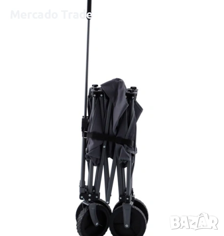 Сгъваема транспортна количка за къмпинг Mercado Trade, Сив, снимка 4 - Къмпинг мебели - 53967312