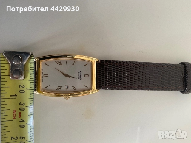 Seiko Men’s gold tone dress watch Excellent condition- beautiful , снимка 7 - Мъжки - 52214845