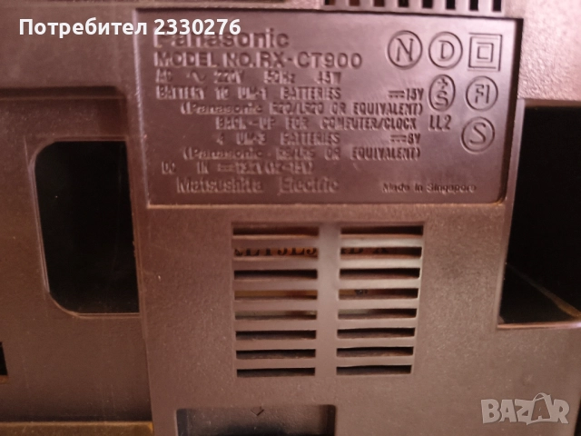 PANASONIC RX -CT900, снимка 3 - Радиокасетофони, транзистори - 51810268