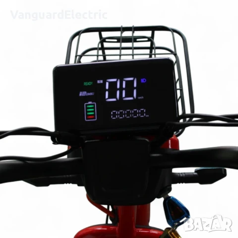 Електрическо колело-скутер SG Super Crown 750W - Червено, снимка 5 - Мотоциклети и мототехника - 51271702