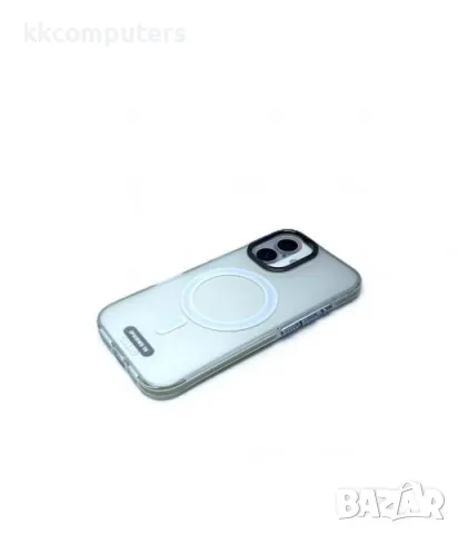 Калъф силикон OGBRO Simplicity MagSafe / Бял / за iPhone 16 Pro 6.3 Баркод : 3131593