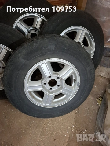 4 бр. Алуминиеви джанти 15'' за SUV + гуми, снимка 2 - Гуми и джанти - 53309123