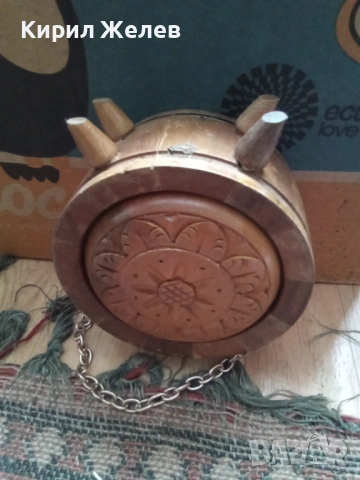 Дървена бъклица съд за течности 53672, снимка 10 - Антикварни и старинни предмети - 53390925