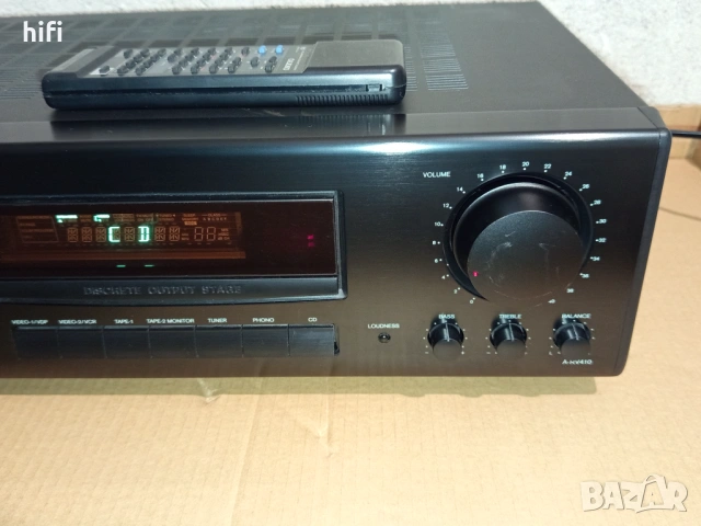 Стерео усилвател Onkyo A-RV410, снимка 3 - Ресийвъри, усилватели, смесителни пултове - 53713197