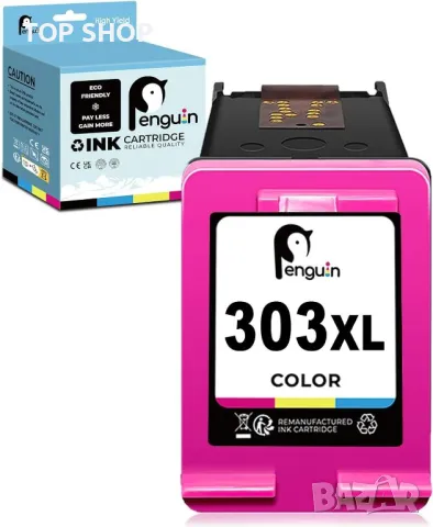 Penguin 303XL Черна или цветна касета с мастило съвместим с HP ENVY Photo 6234 6220 7134 TANGO X/100, снимка 3 - Консумативи за принтери - 49866256