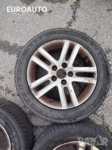 3 броя лети джанти 16 цола 5х112, с добри зимни гуми 205/55/16, ДОТ 2323, снимка 3 - Гуми и джанти - 53497162