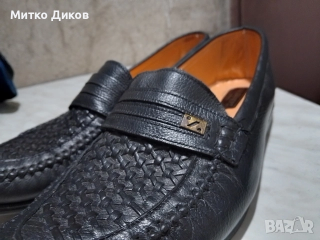 Кавалер маркови  мокасини обувки естествена кожа #43 реален стелка 275 мм нови, снимка 5 - Мокасини - 53511463