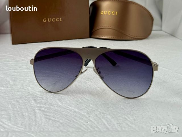Gucci 2024 мъжки дамски унисекс слънчеви очила авиатор 5 цвята, снимка 7 - Слънчеви и диоптрични очила - 45521172