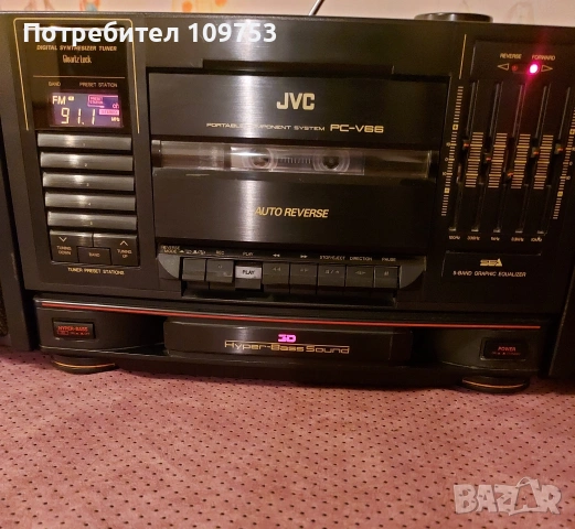 Радиокасетофон JVC PC-V66, снимка 3 - Радиокасетофони, транзистори - 53526854