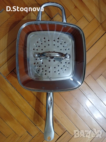 Дълбок тиган за Здравословно готвене -Copper Chef(Комплект от 4 части)