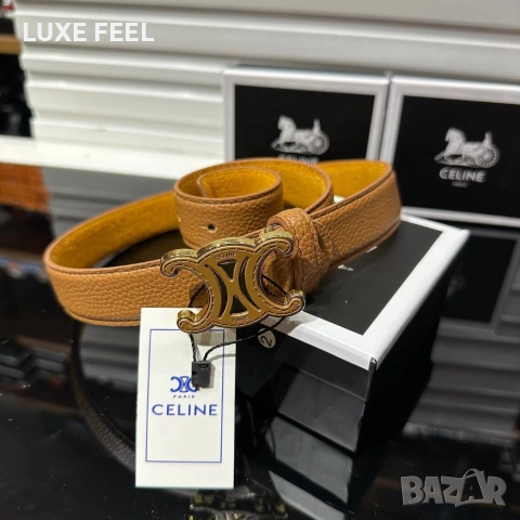 CELINE 💎 Естествена Кожа , снимка 6 - Колани - 53853011