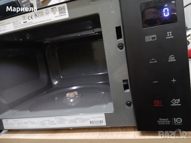 Инверторна микровълнова фурна LG 25L / НЕРАБОТЕЩА НОВА, снимка 9 - Микровълнови - 53781637