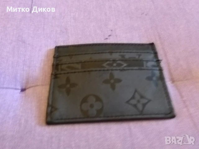 Луи Витон калъвче за карти документи промазан плат 105х80, снимка 3 - Портфейли, портмонета - 50551923