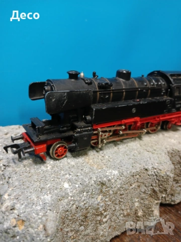 Стар масивен метален парен локомотив Fleischmann., снимка 4 - Колекции - 53658584