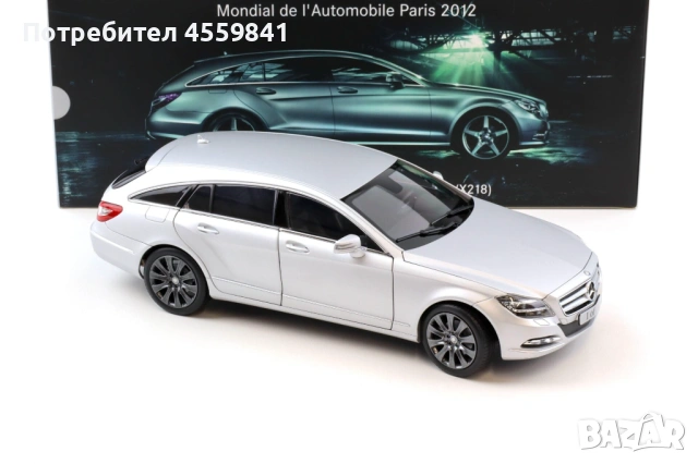 НОВ Norev 1:18 Mercedes-Benz CLS Shooting Brake X218 Dealer Edition, снимка 3 - Колекции - 53612488