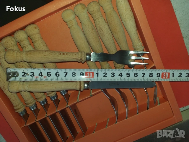 Комплект прибори Боженци с кутия, снимка 3 - Антикварни и старинни предмети - 53363629