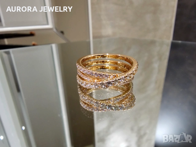 CARTIER Etincelle de Cartier Rose Gold Paved Diamonds Дамски Пръстен, снимка 2 - Пръстени - 53236864