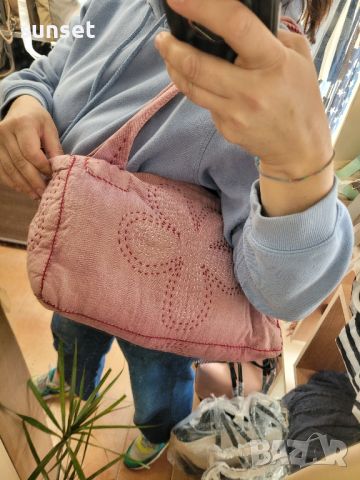 красива бохо чанта  с бродерии в бордо цвят, снимка 15 - Чанти - 45714742
