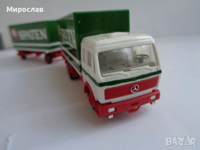  ALBEDO H0 1/87 MERCEDES BENZ ТИР МОДЕЛ КАМИОН КОЛИЧКА, снимка 5 - Колекции - 45878861